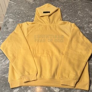 Fear of God Essentials Yellow Hoodie